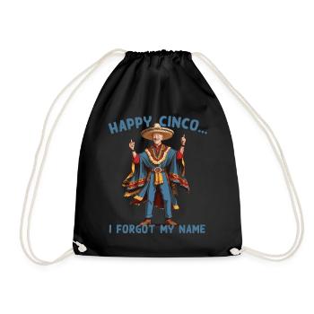 Drôle de président confus Fête mexicaine - Sac de sport léger - noir - Devant