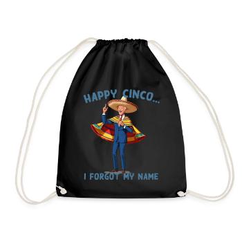 Drôle de président confus Fête mexicaine - Sac de sport léger - noir - Devant