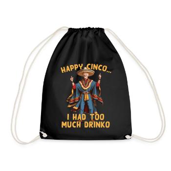 Drôle, Confus, Président, Satire, Humour, Design - Sac de sport léger - noir - Devant
