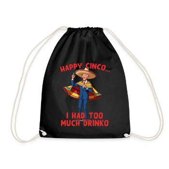 Drôle de président confus Fête mexicaine - Sac de sport léger - noir - Devant