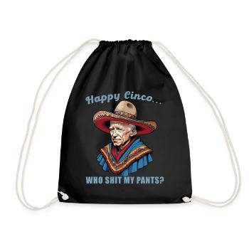 Drôle de président confus Fête mexicaine - Sac de sport léger - noir - Devant