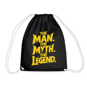 L’homme Le mythe La légende Dynamique - Sac de sport léger - noir - Devant