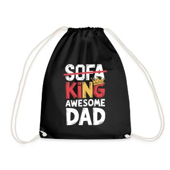 Sofa King Fantastic Dad - Drawstring Bag - black - Front
