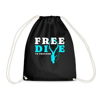 Diving, Freediving, Freediving No Limit Freediving - Drawstring Bag - black - Front