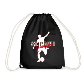 St Pauli Aufsteiger - Turnbeutel - Schwarz - Vorne