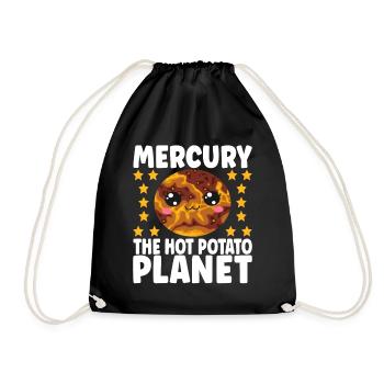 Astronomie Mignonne Planète Système Solaire Galaxie - Sac de sport léger - noir - Devant