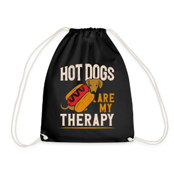 Hot Dog Les hot-dogs adultes sont mes - Sac de sport léger - noir - Devant