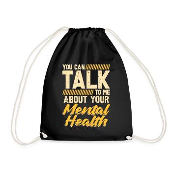 Psychiatrist You Can Talk To Me About Psychology - Turnbeutel - Schwarz - Vorne