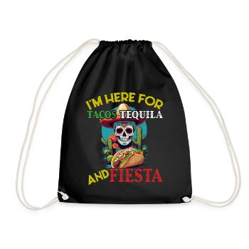 Drôle de Fiesta Disant Fête Mexicaine - Sac de sport léger - noir - Devant