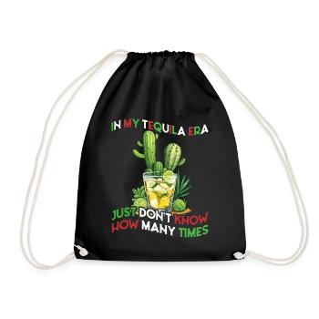 Funny Tequila Era Cinco De Mayo Mexico Design - Drawstring Bag - black - Front