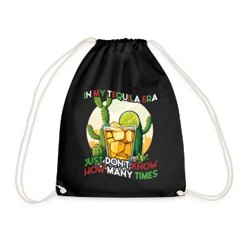 Funny Tequila Era Cinco De Mayo Iconic - Drawstring Bag - black - Front
