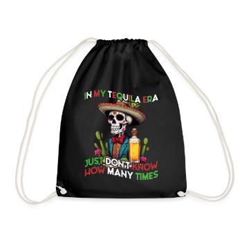 Funny Tequila Era Cinco De Mayo Mexico - Drawstring Bag - black - Front