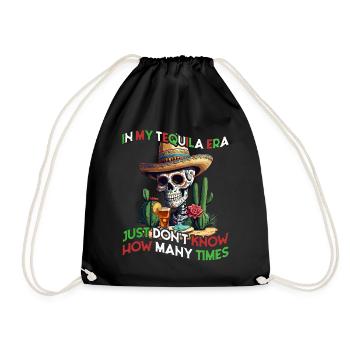 Funny Tequila Era Cinco De Mayo Mexico - Drawstring Bag - black - Front