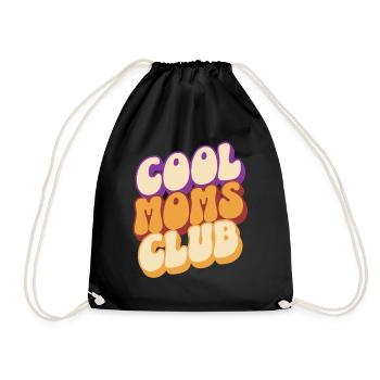 Cool Moms Club Mama Muttertag - Turnbeutel - Schwarz - Vorne