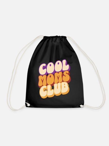 Cool Moms Club Mama Muttertag - Turnbeutel - Schwarz