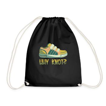 Velcro - Drawstring Bag - black - Front