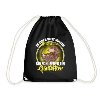 Je préfère être un tatou, un tatou géant - Sac de sport léger - noir - Devant