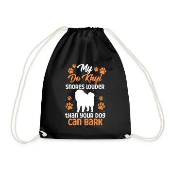 Do Khyi snores loudly Tibetan mastiff Tibetan Mastiff - Drawstring Bag - black - Front