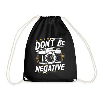 Photographe Ne soyez pas un photographe négatif - Sac de sport léger - noir - Devant