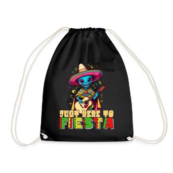 Drôle de fête Fiesta Alien Vacances mexicaines - Sac de sport léger - noir - Devant