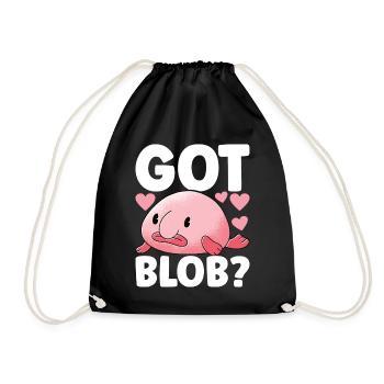 Poisson blob mignon poisson laid - Sac de sport léger - noir - Devant