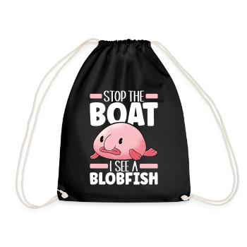 Poisson blob mignon poisson laid - Sac de sport léger - noir - Devant