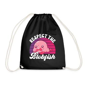 Poisson blob mignon poisson laid - Sac de sport léger - noir - Devant