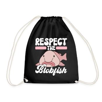 Poisson blob mignon poisson laid - Sac de sport léger - noir - Devant