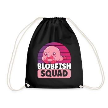 Poisson blob mignon poisson laid - Sac de sport léger - noir - Devant