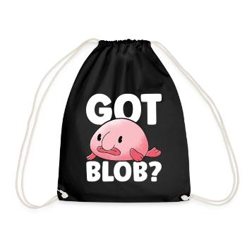 Poisson blob mignon poisson laid - Sac de sport léger - noir - Devant