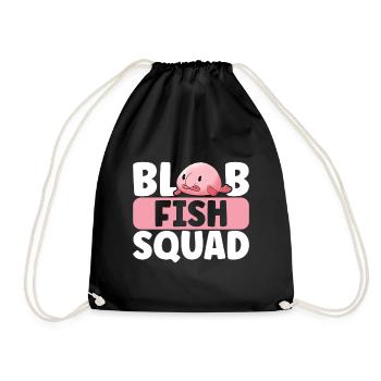 Poisson blob mignon poisson laid - Sac de sport léger - noir - Devant