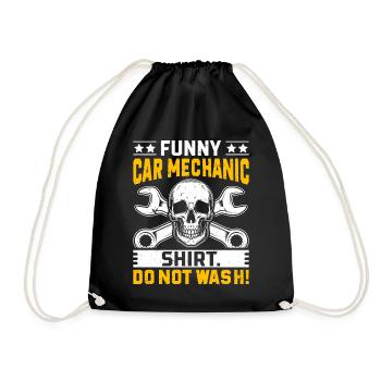Chemise de mécanicien automobile drôle de mécanicien automobile Ne pas laver - Sac de sport léger - noir - Devant