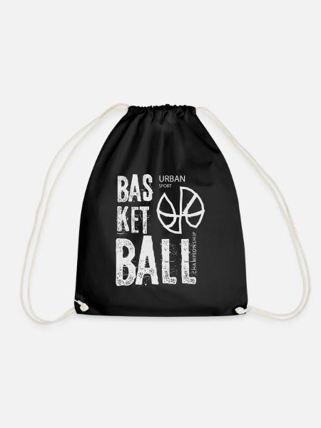 Basketball Basketballer - Turnbeutel - Schwarz
