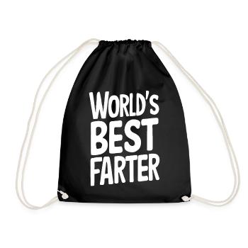 Meilleur père du monde : dicton amusant - Sac de sport léger - noir - Devant