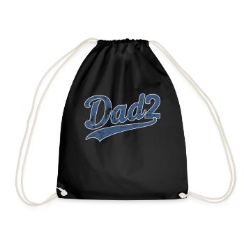Stolzer Dad2 Mit Vintage Flair - Turnbeutel - Schwarz - Vorne