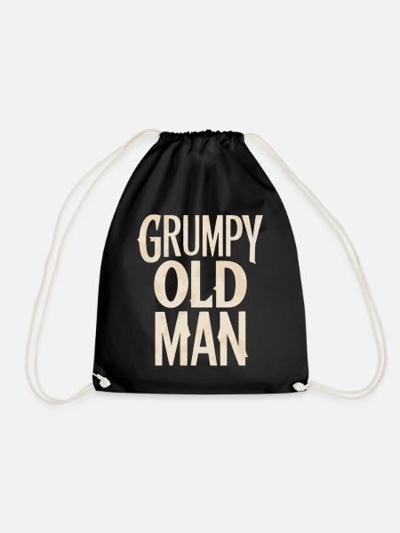Grumpy Old Man Unverwechselbarer Stil - Sportstaske - sort