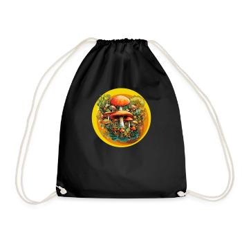 Champignons Cueilleurs de champignons Accessoires Champignons Cultivateurs Champignons - Sac de sport léger - noir - Devant
