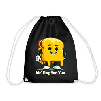 Merge For You Grilled Cheese - Drawstring Bag - black - Front