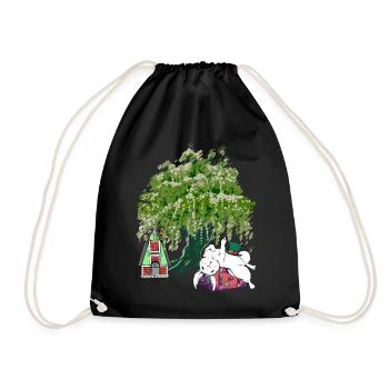 Lapin Valise Vacances Rongeur Voyage Lapin - Sac de sport léger - noir - Devant