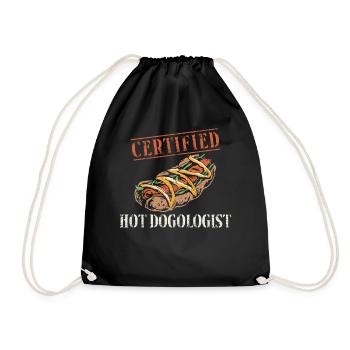 Hot-dog adulte certifié chaud - Sac de sport léger - noir - Devant