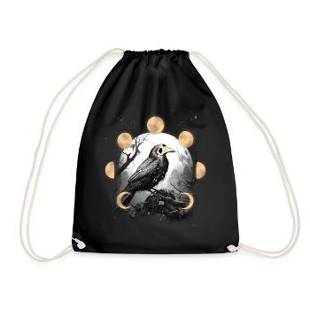 Raven Raven Crow Crow Plague Plague Mask Bird - Drawstring Bag - black - Front