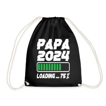 Papa 2024 Chargement - Sac de sport léger - noir - Devant
