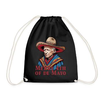 Drôle de président confus Fête mexicaine - Sac de sport léger - noir - Devant