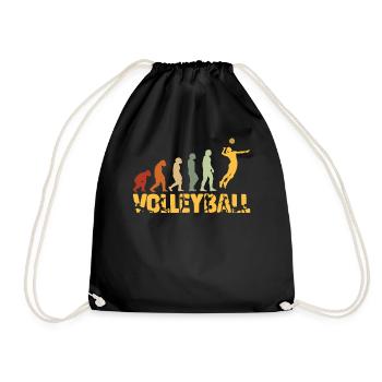 Ballon de volley-ball Evolution Joueur de volley-ball Vintage - Sac de sport léger - noir - Devant
