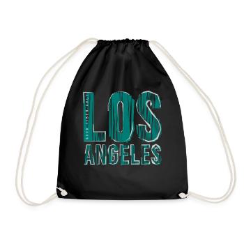 Los Angeles - Turnbeutel - Schwarz - Vorne