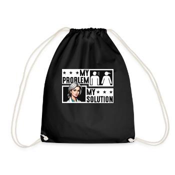 Psychiatrist My Problem My Pictogram Mom Therapist - Turnbeutel - Schwarz - Vorne