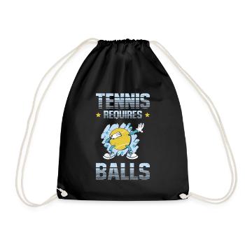 Le tennis nécessite des balles pour le joueur de tennis - Sac de sport léger - noir - Devant