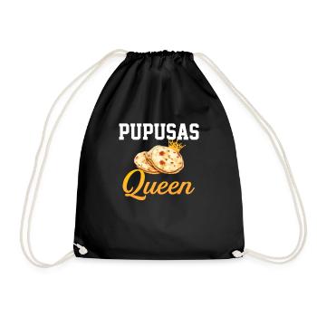 Pupusas queen el salvador salvadorian food pupusas - Turnbeutel - Schwarz - Vorne