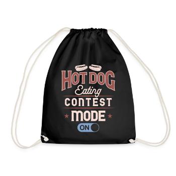 Hot-dog Adulte Manger des hot-dogs - Sac de sport léger - noir - Devant