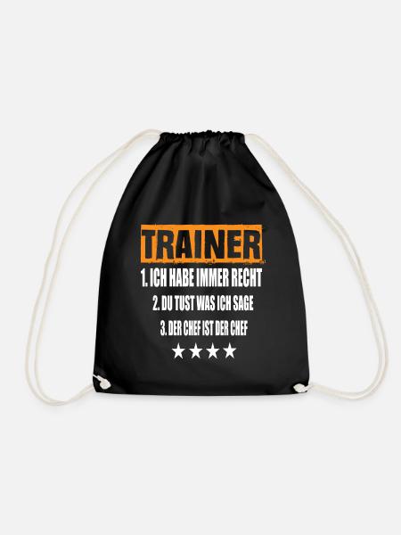 Trainer - Turnbeutel - Schwarz